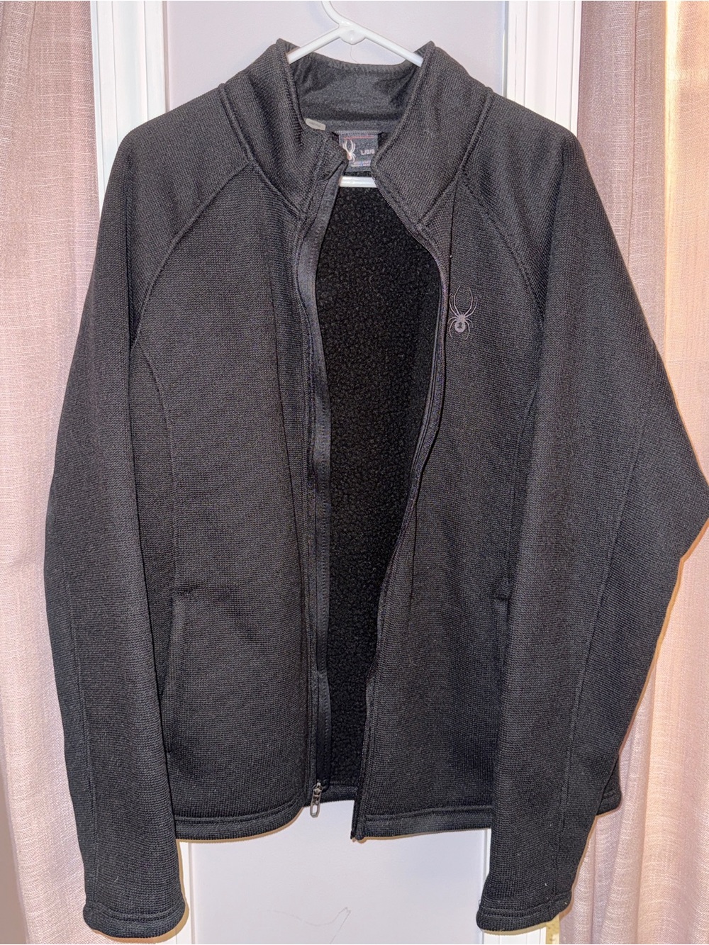 Spyder Men’s Black Full-Zip Fleece Jacket